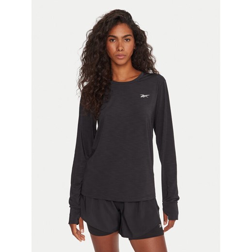 Reebok Koszulka techniczna RK25184CCW Czarny Slim Fit ze sklepu MODIVO w kategorii Bluzki damskie - zdjęcie 186521684
