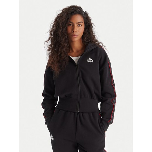 Kappa Bluza Banda Clarise 32261BW Czarny Regular Fit ze sklepu MODIVO w kategorii Bluzy damskie - zdjęcie 186521731