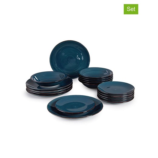 Lifa Living 18-częściowy zestaw talerzy w kolorze turkusowym ze sklepu Limango Polska w kategorii Naczynia - zdjęcie 186524803
