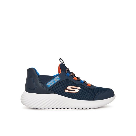 Sneakersy Skechers Bounder 403822L NVBL Granatowy ze sklepu eobuwie.pl w kategorii Buty sportowe dziecięce - zdjęcie 186524831