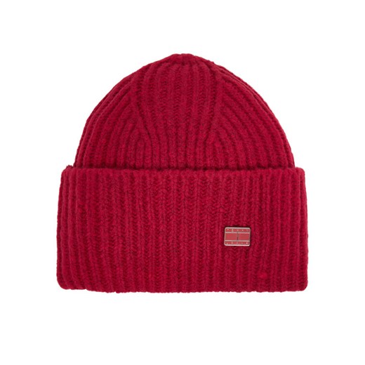 Czapka Tommy Hilfiger Elevated Heritage AW0AW17905 Czerwony ze sklepu eobuwie.pl w kategorii Czapki zimowe damskie - zdjęcie 186524881