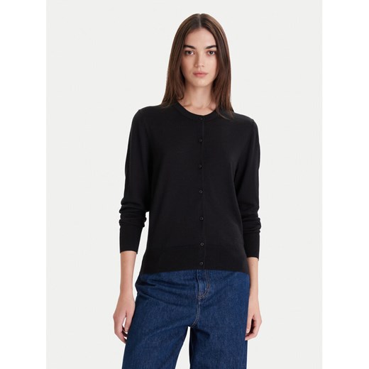 Calvin Klein Kardigan LV044D323G Czarny Slim Fit ze sklepu MODIVO w kategorii Swetry damskie - zdjęcie 186525400