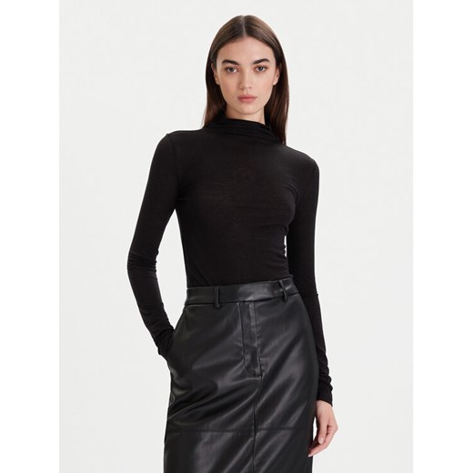 Calvin Klein Sweter LV044D239G Czarny Slim Fit ze sklepu MODIVO w kategorii Swetry damskie - zdjęcie 186525440
