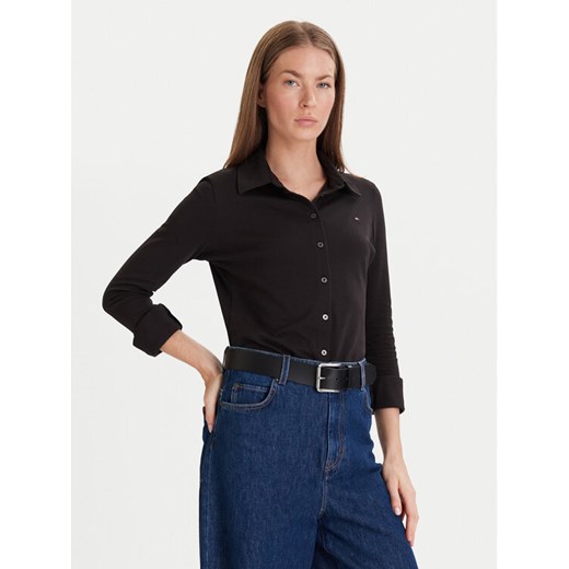 Tommy Hilfiger Koszula 1985 WW0WW43528 Czarny Slim Fit ze sklepu MODIVO w kategorii Koszule damskie - zdjęcie 186525500