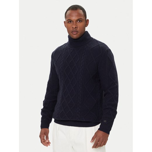 Tommy Hilfiger Golf MW0MW40914 Granatowy Regular Fit ze sklepu MODIVO w kategorii Swetry męskie - zdjęcie 186525522