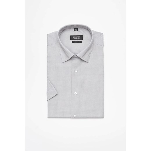 KOSZULA CORSINI 3023 KRÓTKI RĘKAW CUSTOM FIT SZAROŚĆ ze sklepu Recman w kategorii Koszule męskie - zdjęcie 186528033