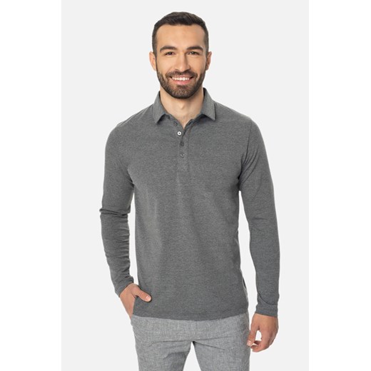 KOSZULKA POLO DR MALVA SZAROŚĆ ze sklepu Recman w kategorii T-shirty męskie - zdjęcie 186528523