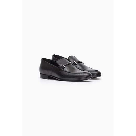 OBUWIE LOAFERSY D4737 CZARNE ze sklepu Recman w kategorii Półbuty męskie - zdjęcie 186528613