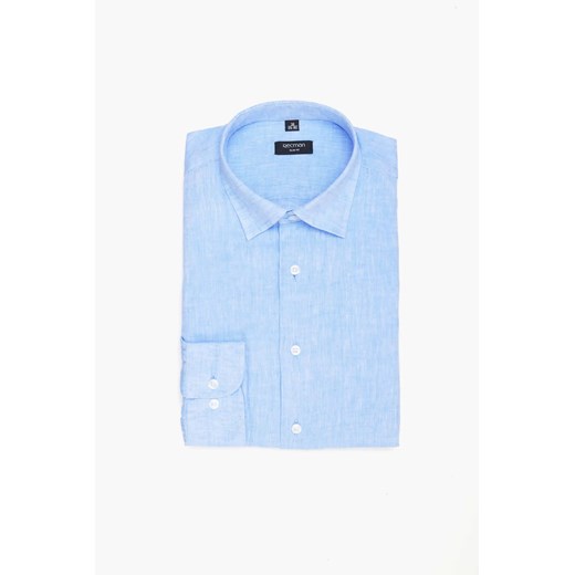 KOSZULA FORMENTO 3015 DŁUGI RĘKAW SLIM FIT BŁĘKITNY - id: 12005055 - marki Recman - 186528670 KOSZULA FORMENTO 3015 DŁUGI RĘKAW SLIM FIT BŁĘKITNY ze sklepu Recman w kategorii Koszule męskie - zdjęcie 186528670