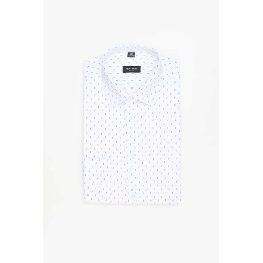 KOSZULA COLINE 3084T DŁUGI RĘKAW SLIM FIT BIAŁY ze sklepu Recman w kategorii Koszule męskie - zdjęcie 186528692