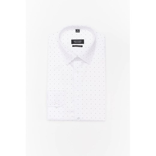 KOSZULA COLINE 3089T DŁUGI RĘKAW CUSTOM FIT BIAŁY ze sklepu Recman w kategorii Koszule męskie - zdjęcie 186528702