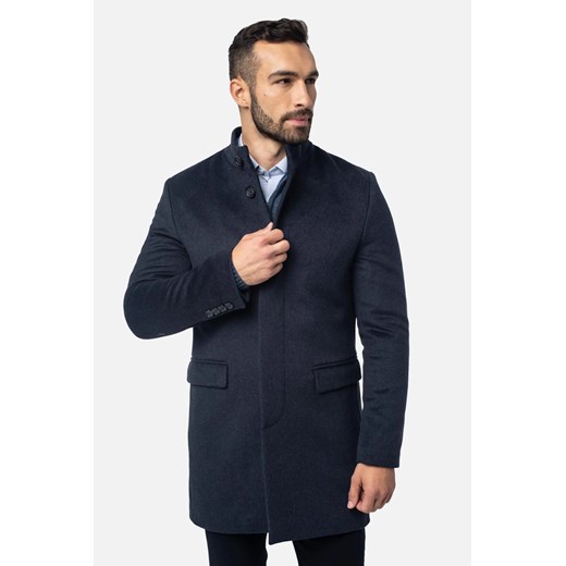 PŁASZCZ HAROL GRANAT 0001 ze sklepu Recman w kategorii Płaszcze męskie - zdjęcie 186529012