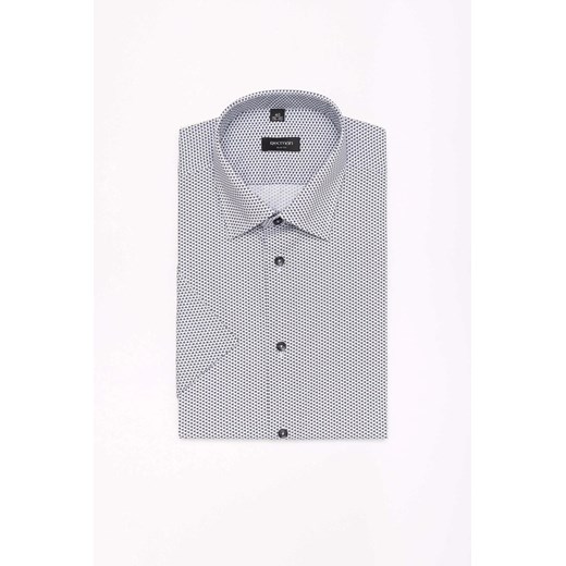 KOSZULA COLINE 3101T KRÓTKI RĘKAW SLIM FIT BIAŁY ze sklepu Recman w kategorii Koszule męskie - zdjęcie 186529050