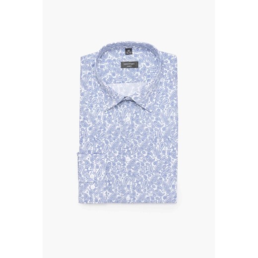 KOSZULA COLINE 3160D DŁUGI RĘKAW SLIM FIT BIAŁY ze sklepu Recman w kategorii Koszule męskie - zdjęcie 186529344