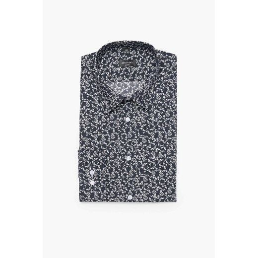 KOSZULA COLINE 3162D DŁUGI RĘKAW SLIM FIT CZERŃ ze sklepu Recman w kategorii Koszule męskie - zdjęcie 186529350