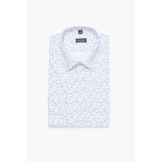 KOSZULA COLINE 3163D DŁUGI RĘKAW SLIM FIT BIAŁY ze sklepu Recman w kategorii Koszule męskie - zdjęcie 186529353