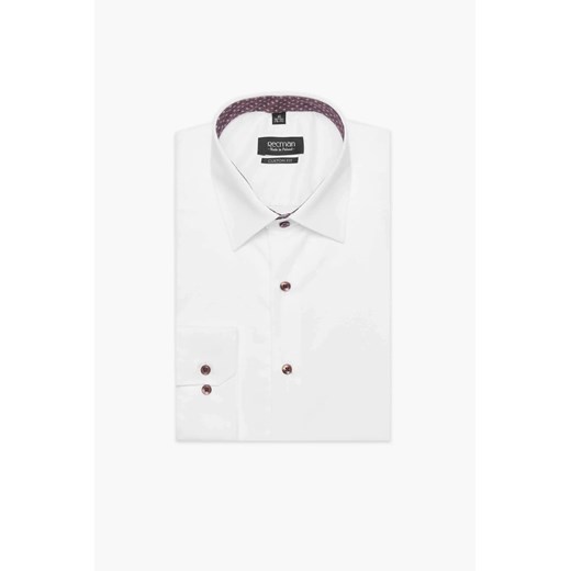KOSZULA BEXLEY 2719/1E DŁUGI RĘKAW CUSTOM FIT BIAŁY ze sklepu Recman w kategorii Koszule męskie - zdjęcie 186529370