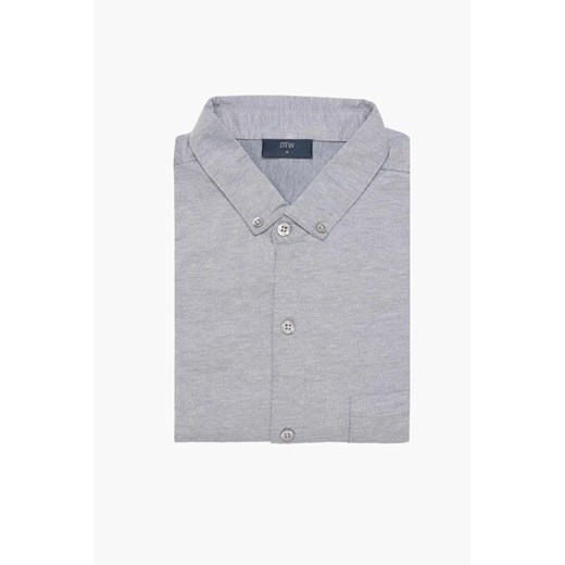 KOSZULA DAVIS 3181 DŁUGI RĘKAW SLIM FIT SZAROŚĆ ze sklepu Recman w kategorii Koszule męskie - zdjęcie 186529742