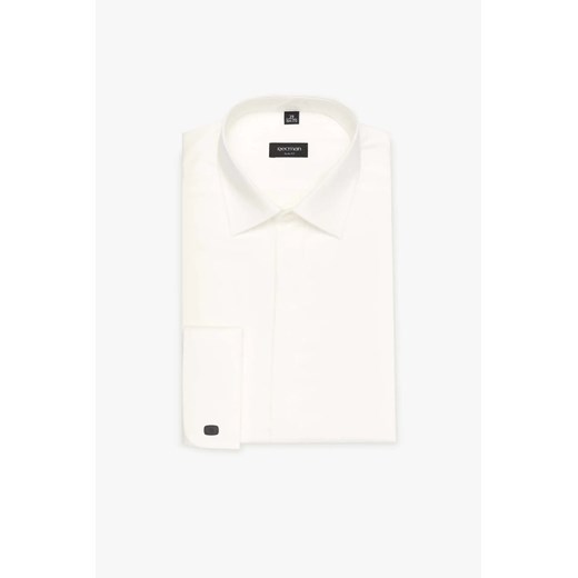 KOSZULA SAVERNE 3185 SP SLIM FIT ECRU ze sklepu Recman w kategorii Koszule męskie - zdjęcie 186529942