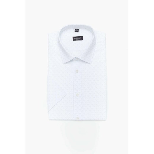 KOSZULA COLINE 3188T KRÓTKI RĘKAW SLIM FIT BIAŁY ze sklepu Recman w kategorii Koszule męskie - zdjęcie 186530072