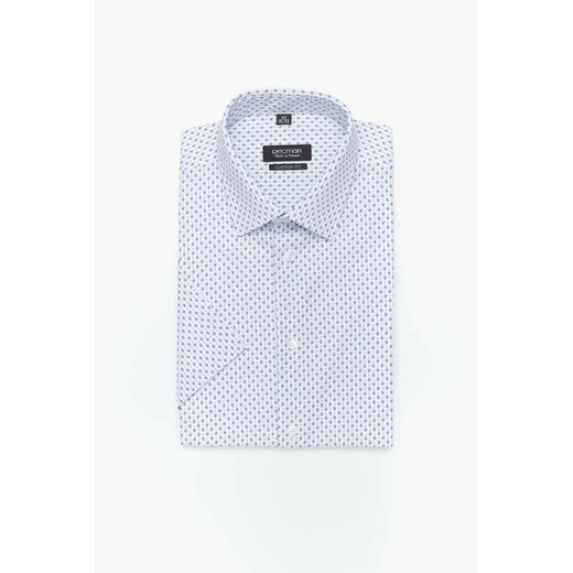 KOSZULA COLINE 3190T KRÓTKI RĘKAW CUSTOM FIT BIAŁY ze sklepu Recman w kategorii Koszule męskie - zdjęcie 186530074