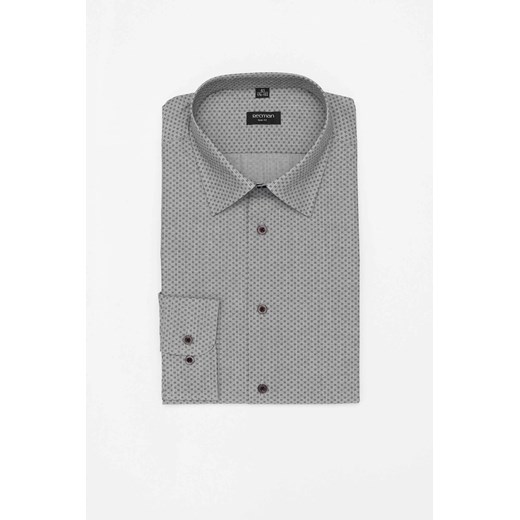 KOSZULA COLINE 3215D DŁUGI RĘKAW SLIM FIT GRAFIT ze sklepu Recman w kategorii Koszule męskie - zdjęcie 186530340