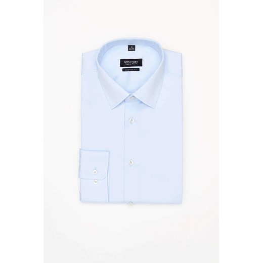 KOSZULA VERSONE 3509 DŁUGI RĘKAW CUSTOM FIT BŁĘKITNY ze sklepu Recman w kategorii Koszule męskie - zdjęcie 186530383