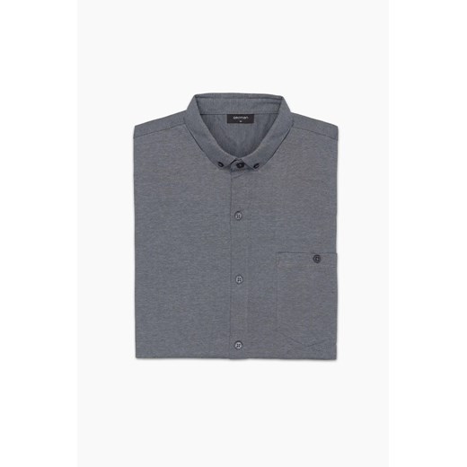 KOSZULA FORMENTO 3226 DŁUGI RĘKAW SLIM FIT GRANATOWA ze sklepu Recman w kategorii Koszule męskie - zdjęcie 186530750