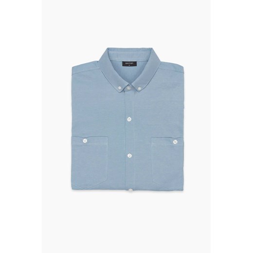 KOSZULA FORMENTO 3227 DŁUGI RĘKAW SLIM FIT BŁĘKITNA ze sklepu Recman w kategorii Koszule męskie - zdjęcie 186530752