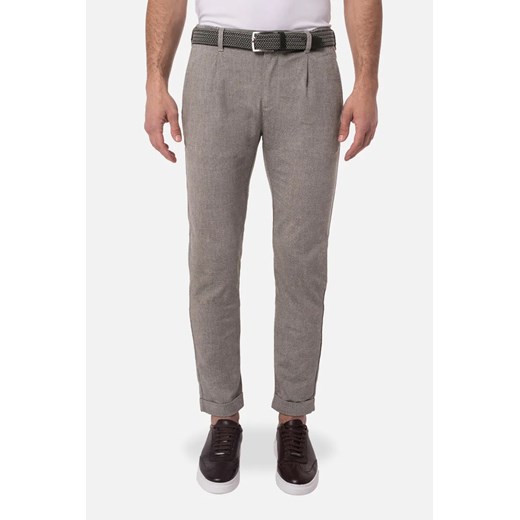 SPODNIE CASUAL MERLEY 232A ZIELONE Z BAWEŁNĄ ze sklepu Recman w kategorii Spodnie męskie - zdjęcie 186531052