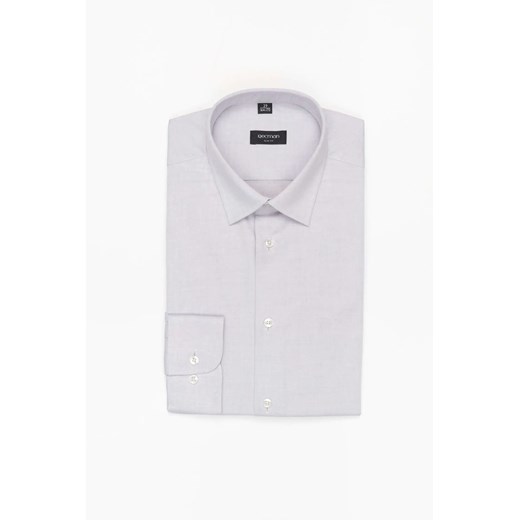 KOSZULA VERSONE 3236T DŁUGI RĘKAW SLIM FIT SZARA Z BAWEŁNĄ ze sklepu Recman w kategorii Koszule męskie - zdjęcie 186531060