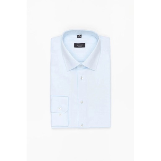 KOSZULA CORSINI 3240T DŁUGI RĘKAW CUSTOM FIT BŁĘKITNA Z BAWEŁNĄ ze sklepu Recman w kategorii Koszule męskie - zdjęcie 186531080