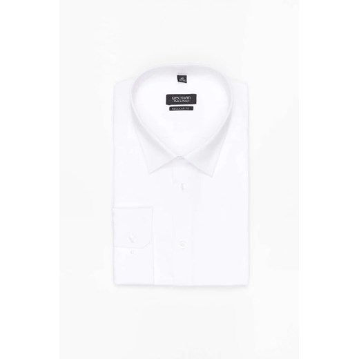 KOSZULA VERSONE 90001 DŁUGI RĘKAW REGULAR FIT BIAŁY Z BAWEŁNĄ ze sklepu Recman w kategorii Koszule męskie - zdjęcie 186531094