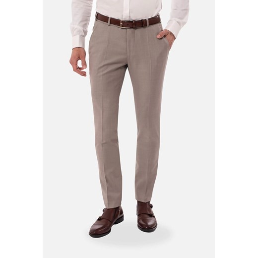 SPODNIE CLASSIC VIALE 318 BEŻOWE Z WEŁNĄ ze sklepu Recman w kategorii Spodnie męskie - zdjęcie 186531111