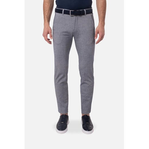 SPODNIE CASUAL SERBIE 234 NIEBIESKIE Z BAWEŁNĄ ze sklepu Recman w kategorii Spodnie męskie - zdjęcie 186531164