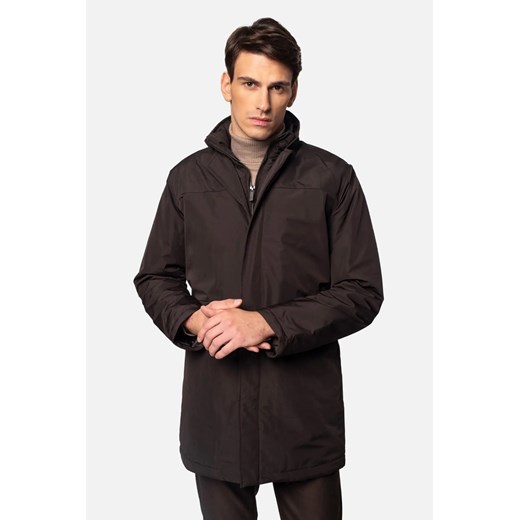 PŁASZCZ CASPE BRĄZOWY ze sklepu Recman w kategorii Płaszcze męskie - zdjęcie 186531354