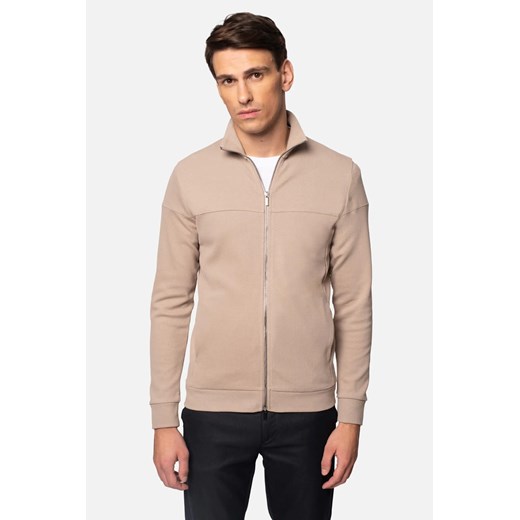 BLUZA DARNEY ROZPINANY BEŻOWA Z BAWEŁNY ze sklepu Recman w kategorii Bluzy męskie - zdjęcie 186531432