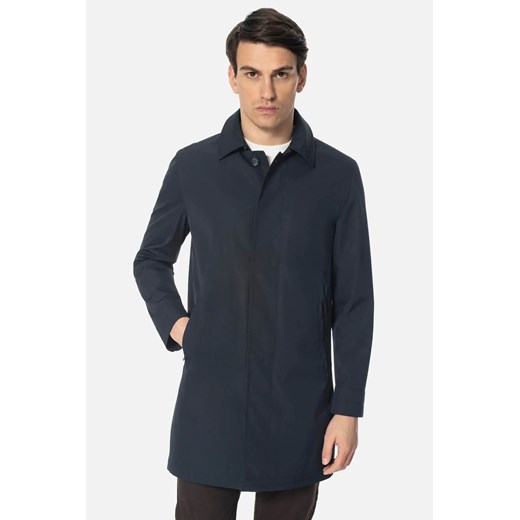 PŁASZCZ FELCINO GRANATOWY JEDNORZĘDOWY ze sklepu Recman w kategorii Płaszcze męskie - zdjęcie 186531613