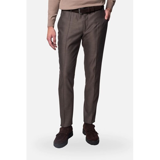 SPODNIE ERLEN 318 BRĄZOWE ze sklepu Recman w kategorii Spodnie męskie - zdjęcie 186532004