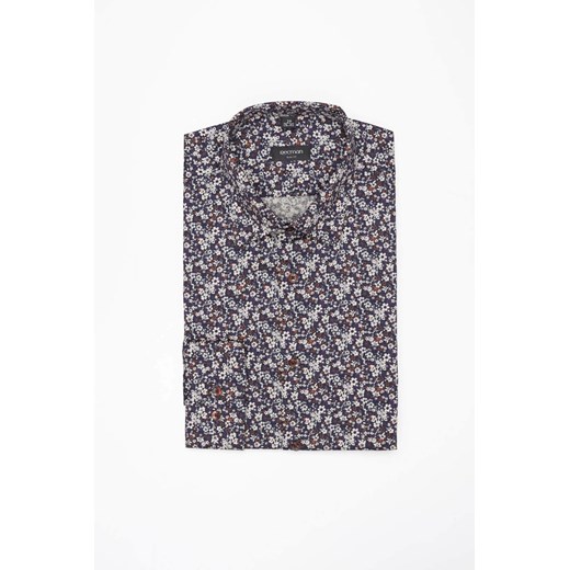 KOSZULA COLINE 3272T DŁUGI RĘKAW SLIM FIT FIOLETOWA Z BAWEŁNY ze sklepu Recman w kategorii Koszule męskie - zdjęcie 186532154