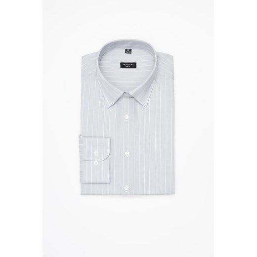 KOSZULA COFINO 3283D DŁUGI RĘKAW SLIM FIT ZIELONA Z WISKOZĄ ze sklepu Recman w kategorii Koszule męskie - zdjęcie 186532331
