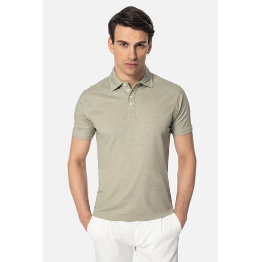 KOSZULKA POLO BLANES1 ZIELONA Z BAWEŁNY ze sklepu Recman w kategorii T-shirty męskie - zdjęcie 186532510