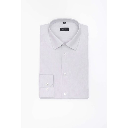 KOSZULA CORSINI 3290T DŁUGI RĘKAW SLIM FIT SZARA Z BAWEŁNĄ ze sklepu Recman w kategorii Koszule męskie - zdjęcie 186532610