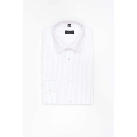 KOSZULA COFINO 3294T DŁUGI RĘKAW SLIM FIT BIAŁA Z BAWEŁNĄ ze sklepu Recman w kategorii Koszule męskie - zdjęcie 186532620