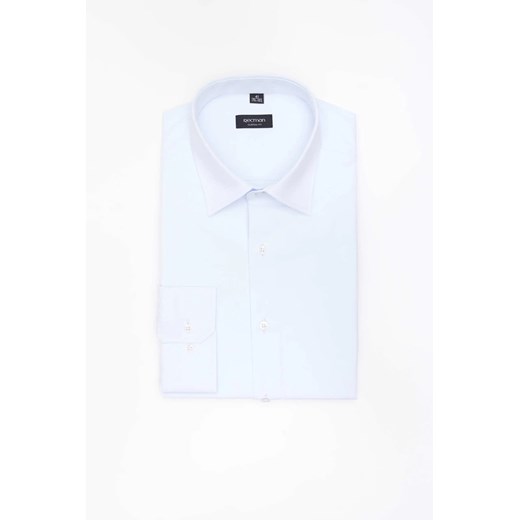 KOSZULA CORSINI 3291E DŁUGI RĘKAW CUSTOM FIT BŁĘKITNA Z BAWEŁNĄ ze sklepu Recman w kategorii Koszule męskie - zdjęcie 186532633
