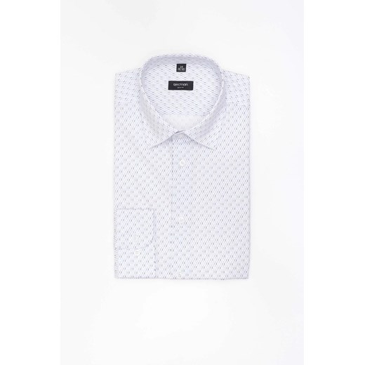 KOSZULA COLINE 3302T DŁUGI RĘKAW SLIM FIT SZARA Z BAWEŁNY ze sklepu Recman w kategorii Koszule męskie - zdjęcie 186532831