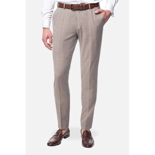 SPODNIE ALEGIA 316 BEŻOWE Z WEŁNĄ ze sklepu Recman w kategorii Spodnie męskie - zdjęcie 186533021