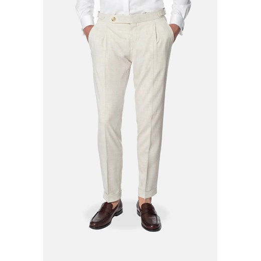 SPODNIE CASTELLO 324 BEŻOWE ze sklepu Recman w kategorii Spodnie męskie - zdjęcie 186533112