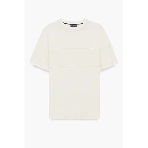 T SHIRT TENNIS CLUB 117 ECRU Z WISKOZY ze sklepu Recman w kategorii T-shirty męskie - zdjęcie 186533172