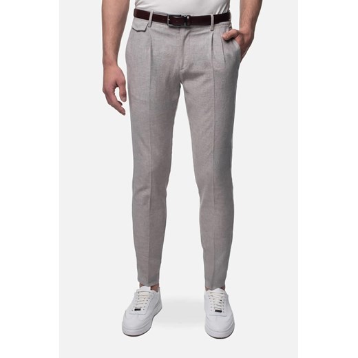 SPODNIE MONTELLO 217A SZARE Z BAWEŁNĄ ze sklepu Recman w kategorii Spodnie męskie - zdjęcie 186533243